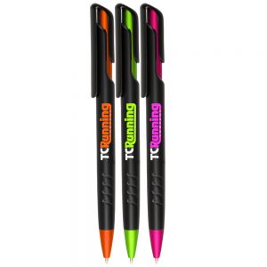 Plastic Pens with Color Accent