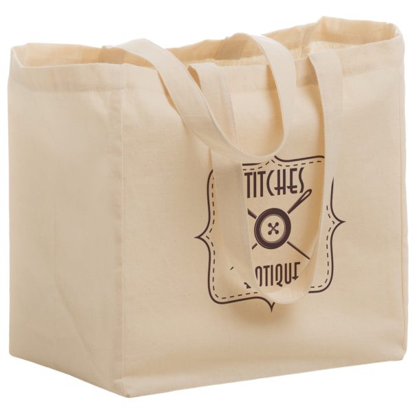 Cotton Canvas Grocery Bag (12X8X13)