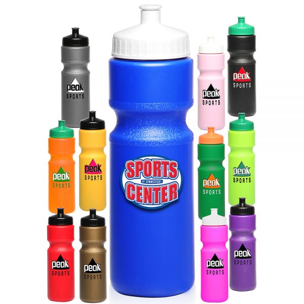 28 oz Push Cap Plastic Water Bottles