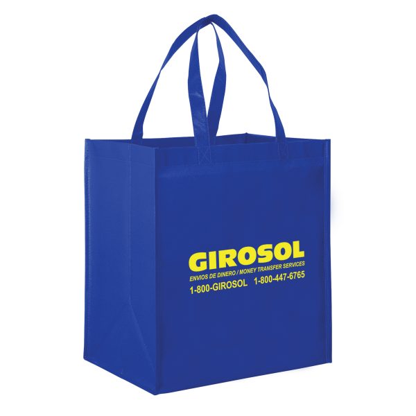 LN131015-Screen Print Gloss Laminated Designer Grocery Tote Bag