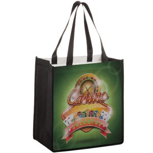 SUB12813 Dye Sublimation PET Non Woven Sublimated Grocery Bag